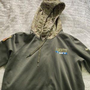 Green Lions NFL nike hoodie size small